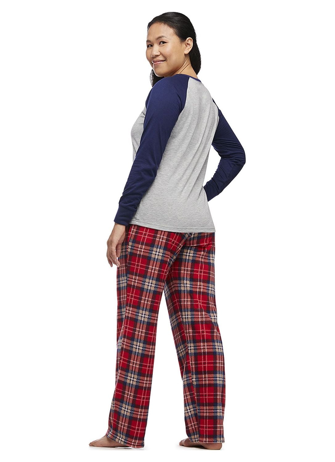 Jolly Jammies Womens Plaid Bears Matching Family Pajamas Set, 2-Piece, Sizes S-3X