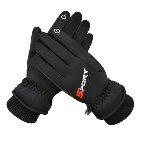 

Zedker Snow Gloves Winter Work Gloves Men Women Winter Warm Windproof Thermal Screen Gloves Mittens Telefingers Gloves Clearance