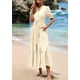 thumbnail image 4 of Vestido midi PRETTYGARDEN para mujer, verano 2025, cuello en V con bolsillos, 4 of 9