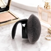 1PC Blend & Blur Body Kabuki Self Tanner Brush, Oversize Body Blending Brush for Self Tanner, Makeup & Contour Blending, 4.3 Inch Dense Oval Kabuki Head Delivers Even Coverage