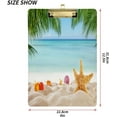 thumbnail image 3 of GZHJMY Tropical Beach Clipboard,Standard A4 Letter Size Hardboard Office Clipboards with Low Profile Clip for Classrooms, Offices,Students-Gold Clip92 Whiteboard Clipboards, 3 of 7