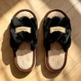 thumbnail image 4 of SBYOJLPB Women Slippers Open Toe Footwear Soft Cushioned Base Indoor Outdoor Daily Slippers, 4 of 7
