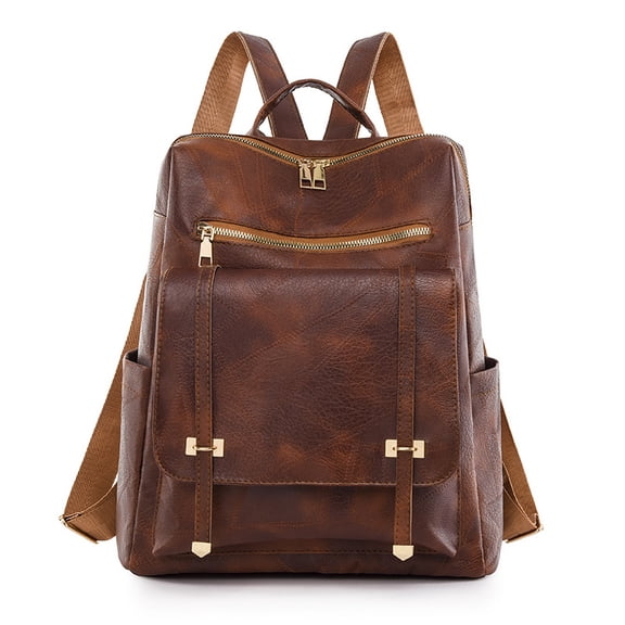 PRIYAL Solid Color Fashion Versatile High-End Women's Backpack for Travel, Work, Commute, Large Capacity Casual Bag