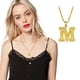 thumbnail image 1 of Xihbxyly Collar con Colgante de Cadena con 26 Letras y Nombre En Inglés para Mujer, 1 of 5