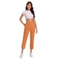 thumbnail image 6 of Women Bootcut Work Pants Trendy Business Casual Trouser Yoga Workout Slacks High Waist Stretch Leg Office Pant Ladies Comfy Plus Size Trendy Outfits Lightweight Cute Fashion Dressy Clothes, 6 of 6
