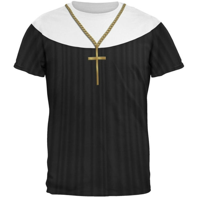 Halloween Nun Habit Costume All Over Adult T-Shirt
