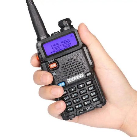 Baofeng UV-5R Dual Band Two Way Ham Radio Transceiver (1 Count), Long Range Supports CHIRP Portable Handheld Walkie Talkie