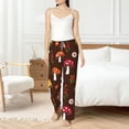 thumbnail image 4 of Salouo Woodland Mushroom Print Women's Pajama Pants Casual Loose Sweatpants PJs Flowy Pants Drawstring Palazzo for Women Wide Leg Pants Lounge Pajama -XX-Large, 4 of 8