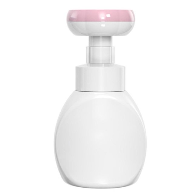 Dispensador de jabón líquido Yashi forma de flor 300 ml rosa y blanco