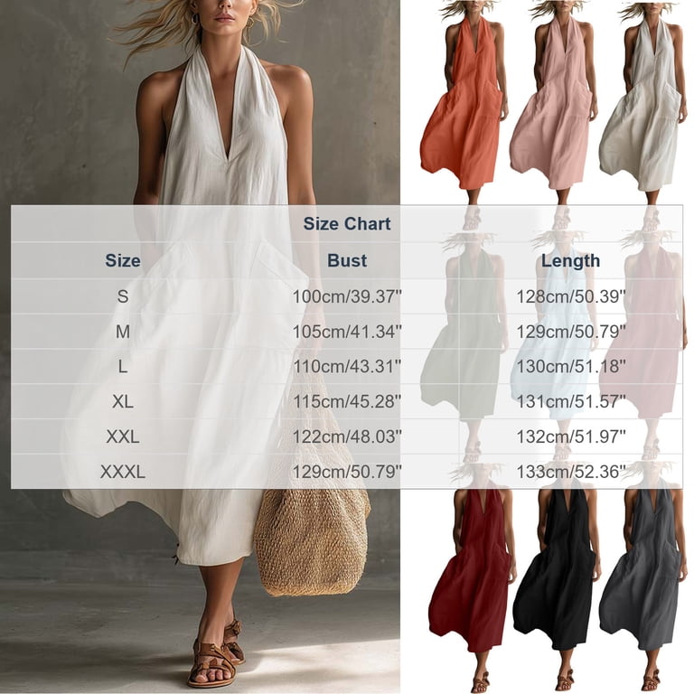 linen dress size 20 Linen Plus Size Dresses for Women
