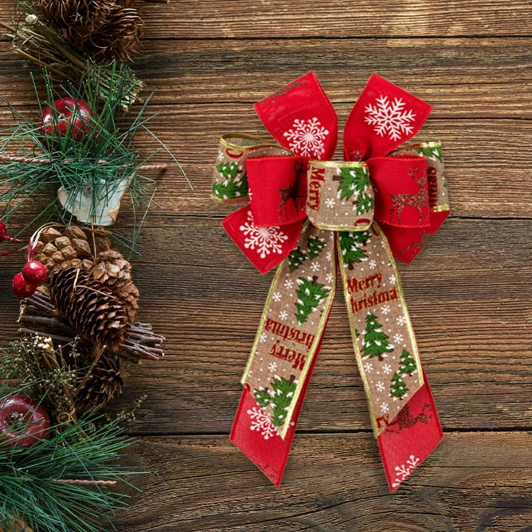 Ribbons Red Christmas Decoration, Red Christmas Tree Ribbon