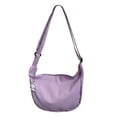 thumbnail image 2 of Bolso cruzado para mujer, bolso de hombro, bolsos informales de tela Oxford, bolso grande para mujer, correa ajustable para el hombro, moño de bola de Púrpura Yinane Bolso bandolera, 2 of 8