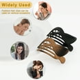 thumbnail image 6 of Unique Bargains 2pcs Flat Hair Clips for Women Flat Claw Clips for Thick Hair French Concord Flat Hair Clips Brown Black, 6 of 7