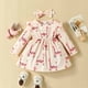 thumbnail image 2 of Vestido Para Niñas, Ropa Para Niñas Pequeñas, Primavera Otoño, Estampado De Jirafa Para Niños Pequeños, Falda De Manga Larga, Diadema Con Lazo Rosa Odeerbi LM103-7353, 2 of 8