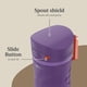 thumbnail image 5 of Contigo x Ally Love Jackson Chill 2.0, acero inoxidable, botella de agua a prueba de derrames con tapa AutoPop, sin BPA, 24 oz, violeta, 5 of 9