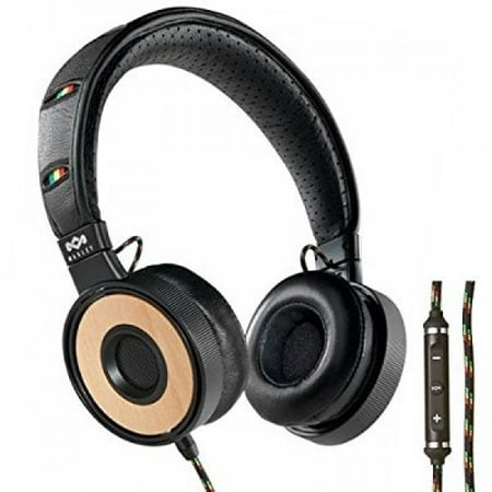 HOUSE OF MARLEY EM-FH023-HA Redemption Song(TM) Harvest On-Ear Headphones with 3-Button Microphone