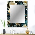 thumbnail image 1 of Designart "Vineyard Grace In Green And Beige I" Floral Wall Mirror, Printed Green Wall Mirror, Traditional Bathroom Wall Mirror, Decorative Floral Mirror - 30x40 Inch, 1 of 5