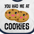 thumbnail image 4 of Inktastic You Had Me at Cookies Boys or Girls Baby Bib, 4 of 4