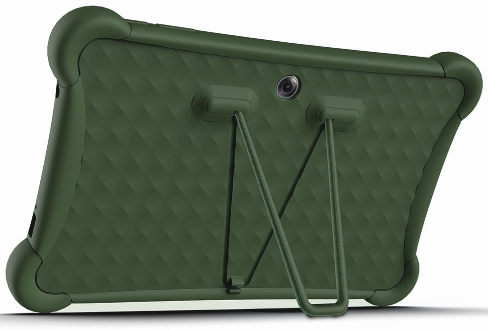 Visual Land Prestige Elite 10QH 10.1" HD IPS Android 13 Quad-Core Tablet, 128GB Storage, 2GB RAM, with Protective Case – Green