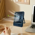 thumbnail image 6 of Digital Display Five Speed Desktop Small Fan USB Charging Portable Home Mini Desktop Small Fan Can Be Wall Mounted High Wind Power Large Capacity Fan, 6 of 6