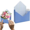 thumbnail image 2 of Flowers Box Florist Bouquet Packaging Gift Box,Waterproof Envelop Paper Boxes,Hand Bouquet Box,Hand Folding Bouquet Flower Box for Wedding Birthday Decoration Ornament(I), 2 of 4