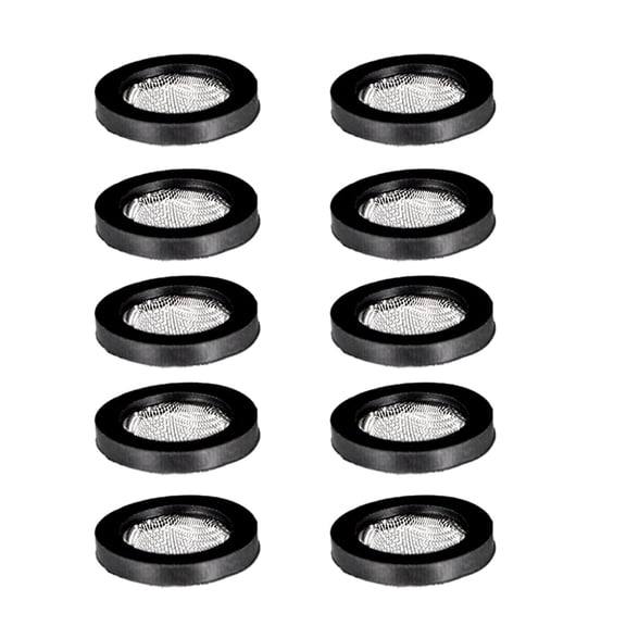 10 Pcs Screen Hose Washer Seal O-Rings Hose Gasket Flat Washer With Filter Net for Water Faucet Shower Garden Hose
