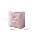 thumbnail image 3 of Large Capacity Non-Woven Quilt Storage Bag 15x15x15 Inch Foldable Clothes Blanket Storage Bin Cube Organizer Box for Moving, 3 of 6