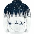 thumbnail image 4 of RUTAYY Boys Quarter Zip Sweatshirt Christmas Reindeer Tree Graphic Loose Fit Long Sleeve Casual Top, Navy, 4 of 6