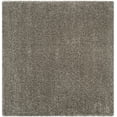 thumbnail image 3 of SAFAVIEH Milan Harlow Solid Plush Shag Area Rug, Grey, 7' x 7' Square - Modern Design, Grey, Non-Shedding & Easy Cleaning, Ultra Plush Thick Pile, Ideal for Living Room, Bedroom, 3 of 13