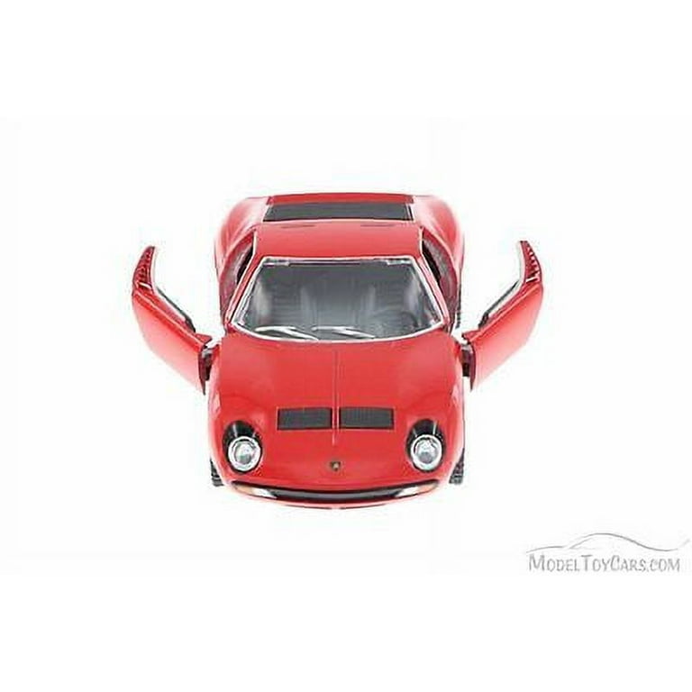 1971 Lamborghini Miura P400 SV Hard Top, Red - Kinsmart 1971 Lamborghini Miura P400 SV Hard Top, Red - Kinsmart