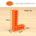 thumbnail image 1 of 3/4/6 Inch Plastic Right Angle Ruler Holder 90°Auxiliary Positioner Overline L-Shaped Spacer Fixed Angle Gripper Stationery 3 inch, 1 of 6