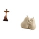 thumbnail image 5 of Figura de María, estatua católica, sujetalibros decorativos de resina y , topes para libros, colección religiosa única., 5 of 8