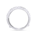 thumbnail image 6 of AFFY White Natural Diamond Twist Split Shank Solitaire Enhancer Guard in 14K White Gold (1 Cttw), 6 of 8