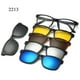 thumbnail image 1 of 6 en 1 personalizado hombres mujeres polarizadas ópticas magnéticas gafas de sol Clip imán Clip en gafas de sol Polaroid Clip en montura de gafas de sol Tan Jianjun  unisex, 1 of 2