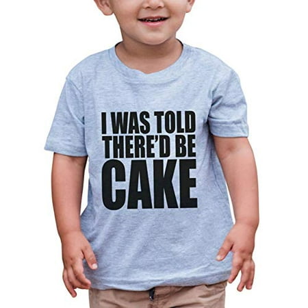

7 ate 9 Apparel Kids Funny Cake Birthday T-Shirt Grey
