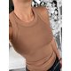 thumbnail image 2 of Camiseta sin mangas acanalada con cuello redondo para mujer, camisola elástica básica de verano, camiseta sin mangas lisa con cuello redondo, 2 of 4