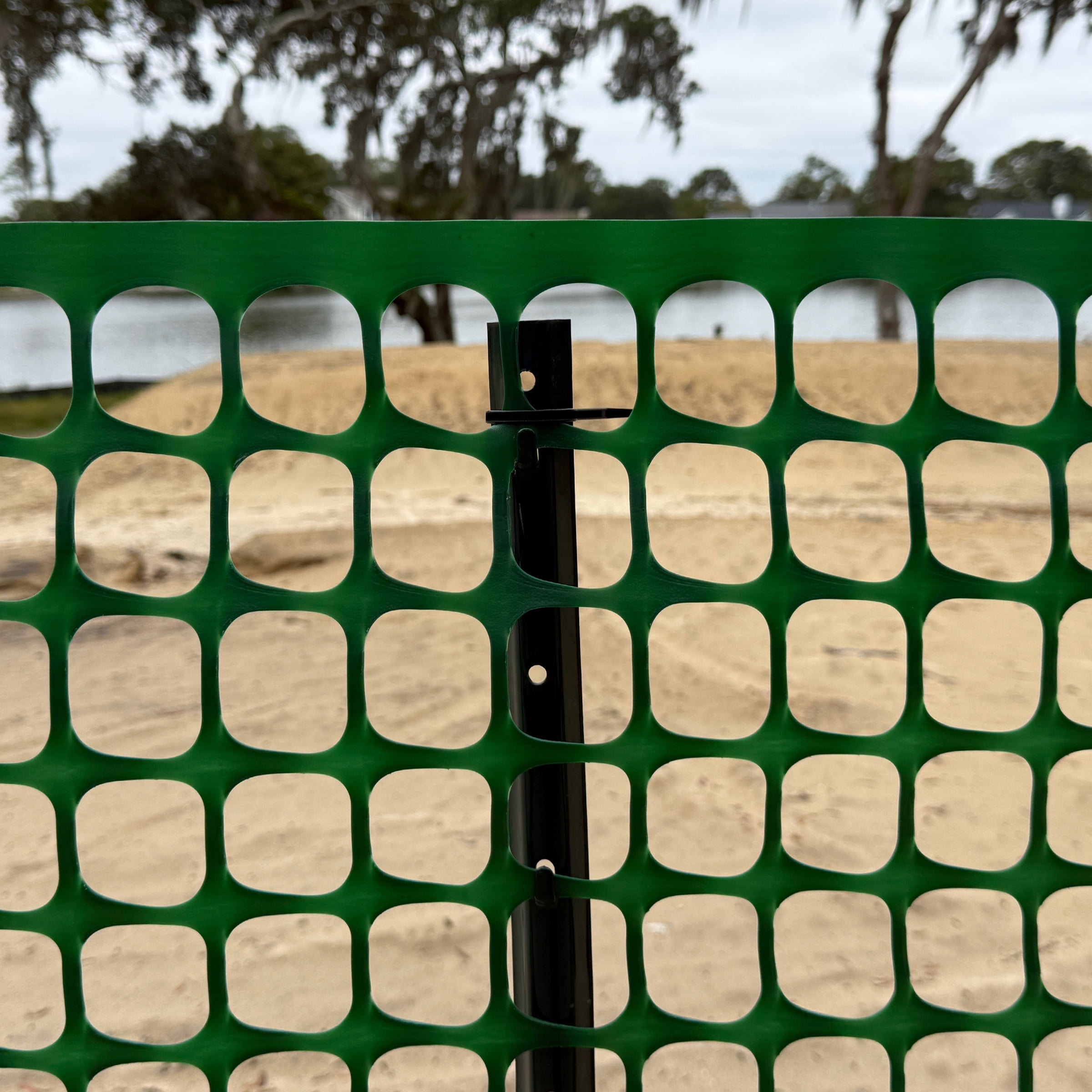 Garden Craft 4ft H x 50ft W Green Plastic Barrier Fence