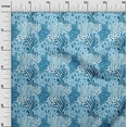 thumbnail image 2 of oneOone Viscose Chiffon Light Blue Fabric Skins Animal Dress Material Fabric Print Fabric By The Yard 42 Inch Wide, 2 of 4