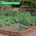 thumbnail image 4 of Slsy Temporary Fence Plastic Fence, Garden Fence, Plastic Safety Fence Roll with 30-Pack 4 FT Stakes, 40 Inches X 100 Feet Green Plastic Garden Netting for Deer Chicken Dog Yard, 4 of 11