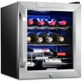 thumbnail image 1 of Ivation 12 Bottle Compressor Wine Cooler Refrigerator W/Lock, Silver, 1 of 8