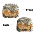 2 PCS Car Headrest Cover, Skeleton Cowboy And Guitar Soft Car Seat Head