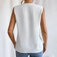thumbnail image 4 of lmcalzta Tank Tops for Women Summer Sleeveless Business Casual Basic Work Shirts V Neck Loose Dressy Shirt Tops, 4 of 4