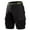 Black, variant on WERYOUNG Men Summer Shorts Pockets Cargo Sports Pocket Button Pants Trousers Comfort Trunks, Green, 35