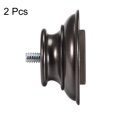 thumbnail image 3 of Unique Bargains Curtain Rod Finials Plastic End 1/4" Thread Dia Drapery Pole 1.38" x 2.13" 2Pcs, 3 of 4