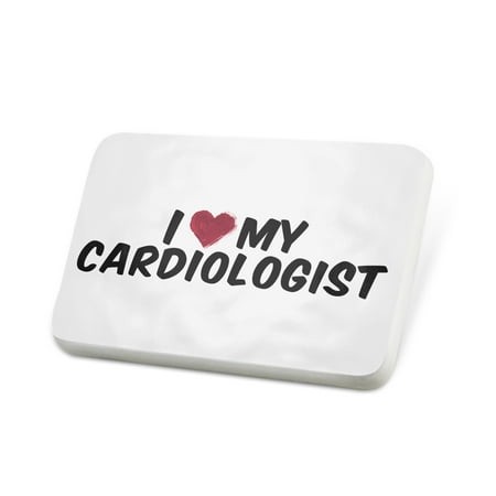 Porcelein Pin I heart love my Cardiologist Lapel Badge – NEONBLOND