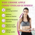 thumbnail image 3 of Gomitas de vinagre de sidra de manzana, gomitas Keto ACV para mujeres y hombres, suplemento de vinagre de sidra de manzana con extracto de té verde, probiótico para limpieza desintoxicante, metabolism, 3 of 5