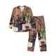 thumbnail image 1 of Balery Bottle Glass Red Wine Pijama para Hombre de Dos Piezas con Manga Larga, Conjunto de Dormir y Descanso Suave con Bolsillos-Medium, 1 of 6
