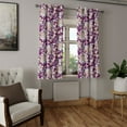 thumbnail image 2 of Ambesonne Grommet Curtain, , 50"x96", Purple Sand Brown White, 2 of 5