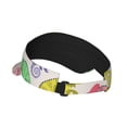 thumbnail image 3 of Gaeub Cute Chameleons Sun Visor Hats with Empty Top and Adjustable, UV Protection for Golf Tennis Cycling Running, 3 of 8