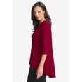thumbnail image 3 of Jessica London Women's Plus Size High Low Buckle Tunic, 3 of 4
